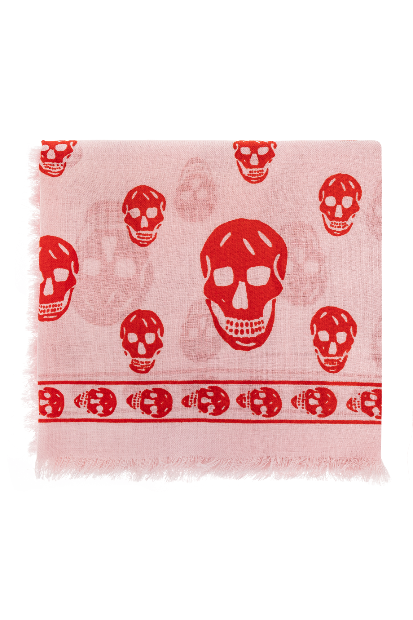 Alexander McQueen Wool scarf with a distinctive skull motif